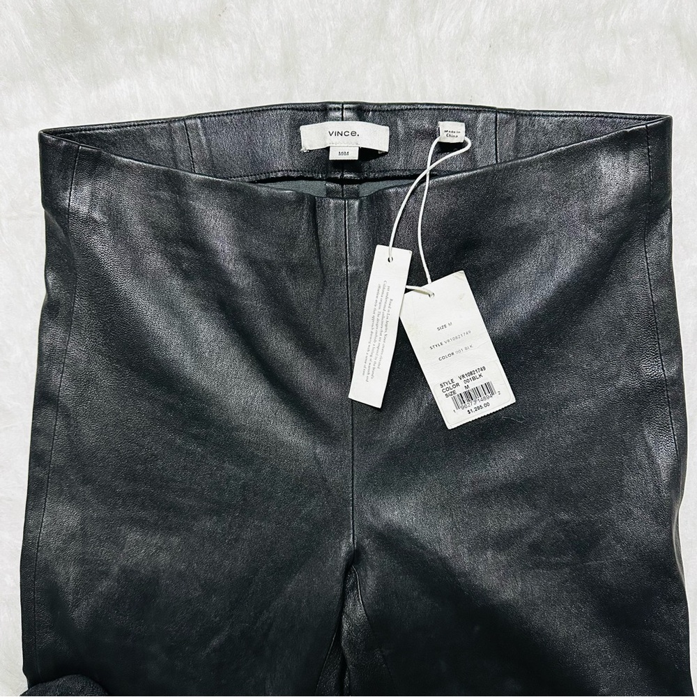 Vince Black Leather Pants